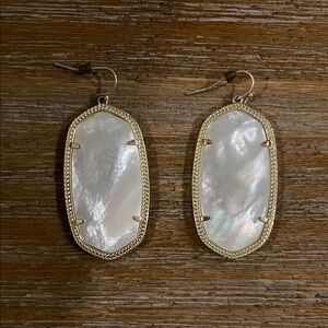 Kendra Scott Mother of Pearl Statement Earrings
